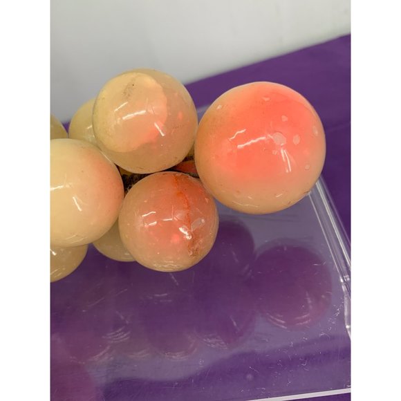 Alabaster Natural Stone Mid Century Modern Grapes Large - Picture 3 of 14